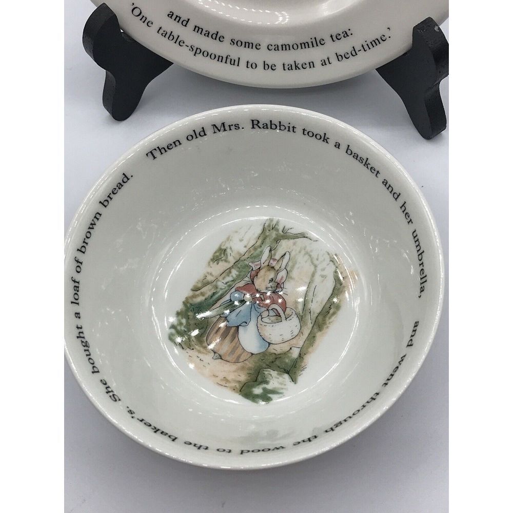 Wedgewood Peter Rabbit Small Plate and Cereal Bowl - Picture 3 of 8